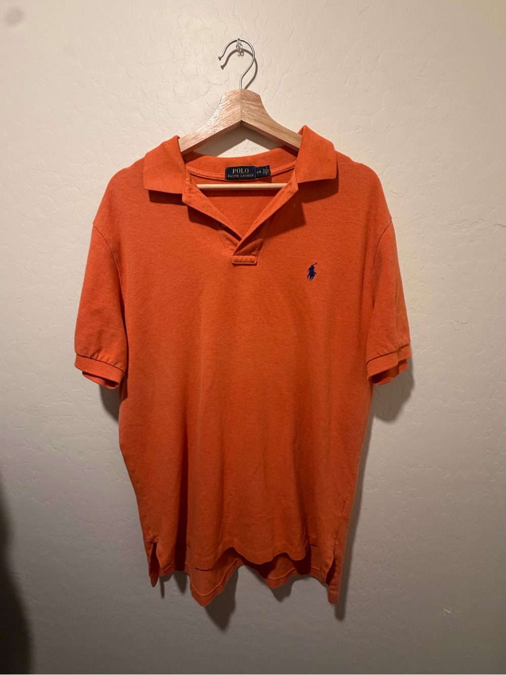 Polo by Ralph Lauren Orange Short-Sleeve Polo with Navy Pony Logo